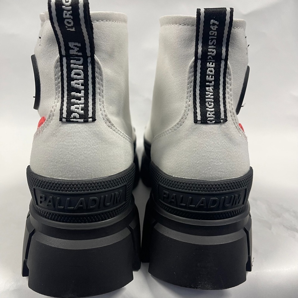 Palladium Revolt Hi TX Womens 10 Star White Chunky‎ Platform Boots Streetwear - Picture 2 of 6